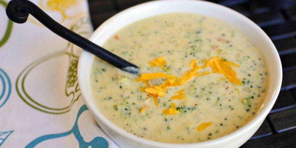 Рецепт суп-пюре из брокколи и сливок с сыром