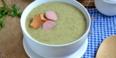 суп-пюре из брокколи со сливками