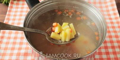 суп-пюре из черешкового сельдерея с крапивой