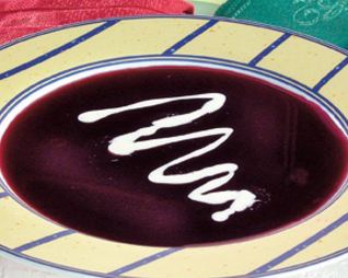 Суп-пюре из черники