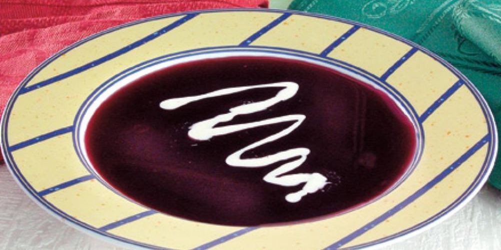 Рецепт супа-пюре из черники