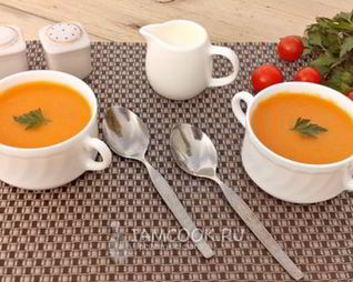 Суп-пюре из кабачков с рисом