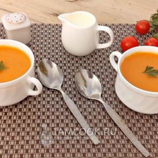 Суп-пюре из кабачков с рисом