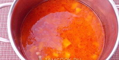 суп-пюре из кабачков с рисом