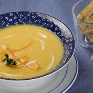 Суп-пюре из картофеля с морковью