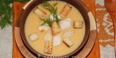суп-пюре из курицы с картофелем