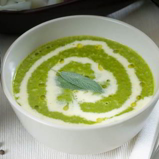 Суп-пюре из лука порея и картофеля