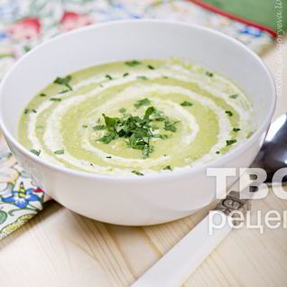 Суп-пюре из лука порея