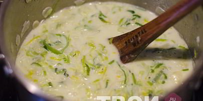 суп-пюре из лука порея