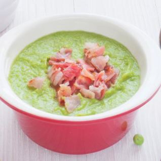 Суп-пюре из молодого горошка