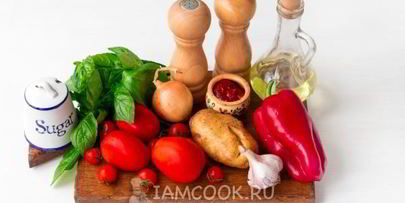 суп-пюре из печеных томатов