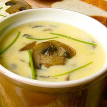 Рецепт Суп-пюре из шампиньонов с плавленным сыром