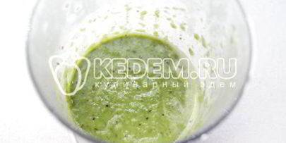 суп-пюре из стручковой фасоли с рыбой