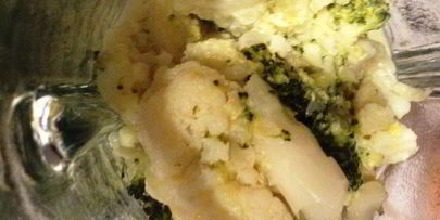 суп-пюре из цветной капусты, фенхеля и брокколи