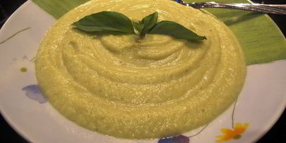 суп-пюре из цветной капусты, фенхеля и брокколи