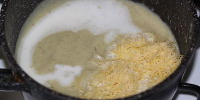 суп-пюре из цветной капусты и цуккини