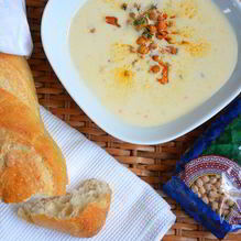 Рецепт Суп-пюре из цветной капусты с нутом