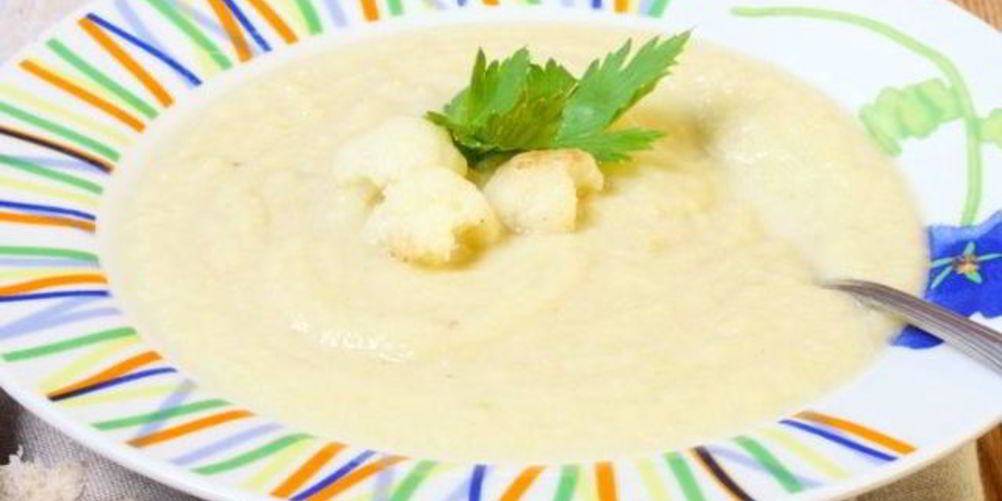 Рецепт суп-пюре из цветной капусты со сметаной