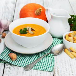 Суп-пюре из тыквы с кокосовым молоком