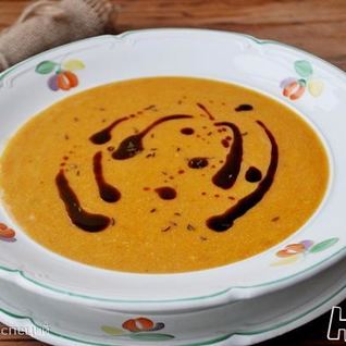 Суп-пюре из запеченной тыквы