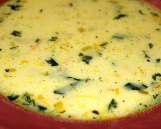 Суп пюре картофельный с сыром