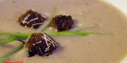 суп-пюре с белыми грибами