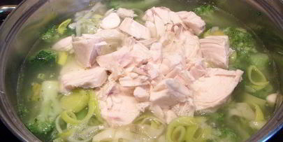 суп-пюре с брокколи и куриной грудкой