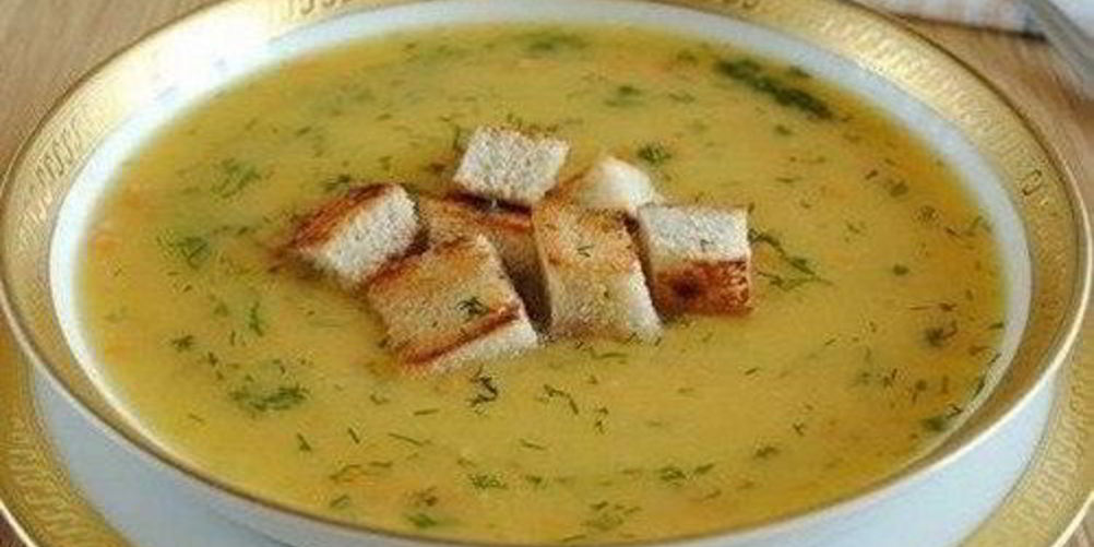 Рецепт суп-пюре с куриной грудкой и сухариками