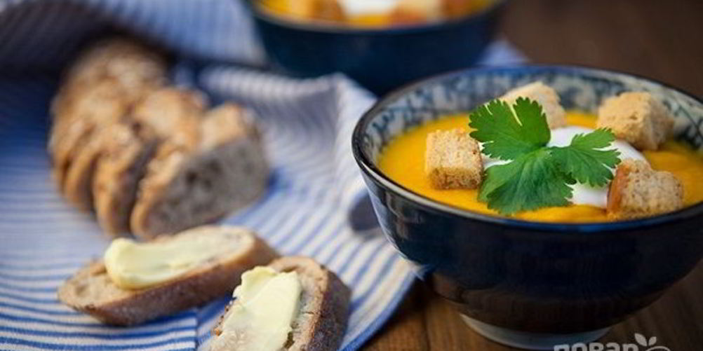 Рецепт суп-пюре с морковью и рисом