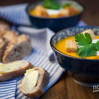 Суп-пюре с морковью и рисом