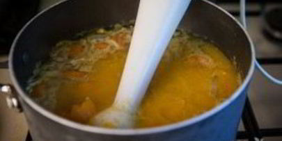 суп-пюре с морковью и рисом