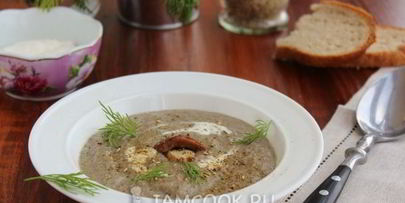 суп-пюре с шампиньонами и картофелем