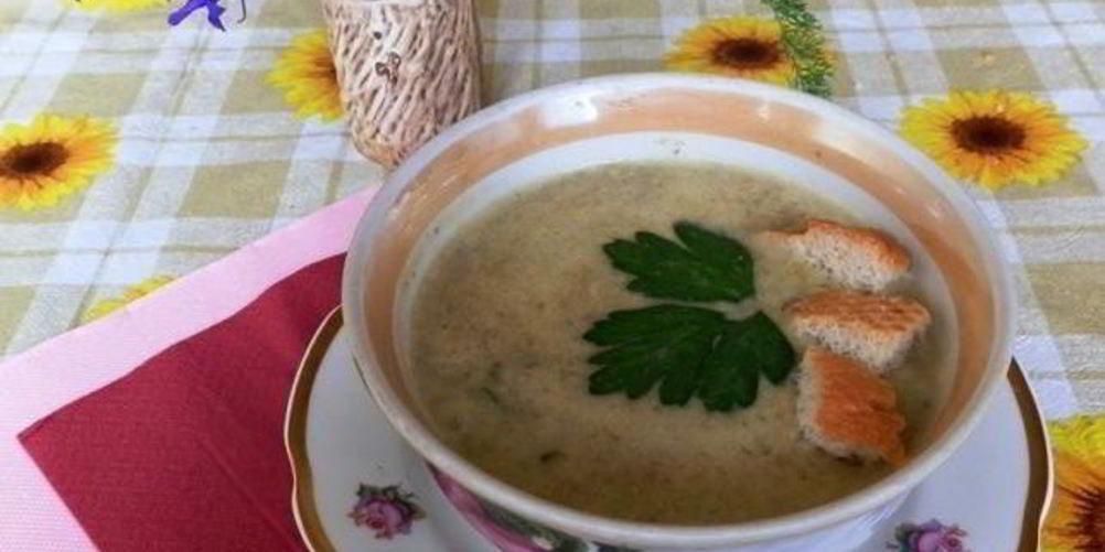 Рецепт суп пюре сырный с шампиньонами
