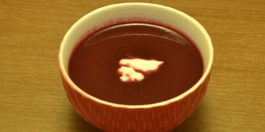 Рецепт свекольный суп-пюре