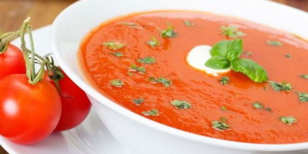 Рецепт томатный суп-пюре с базиликом