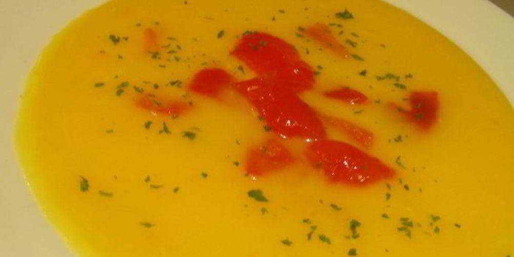 Рецепт тыквенно-морковный суп-пюре с запеченным перцем