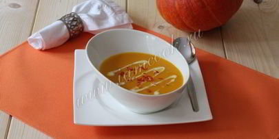 тыквенный суп-пюре с кокосовым молоком и имбирем
