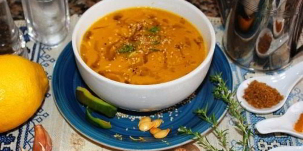 Рецепт тыквенный суп-пюре с манго и зеленым чаем