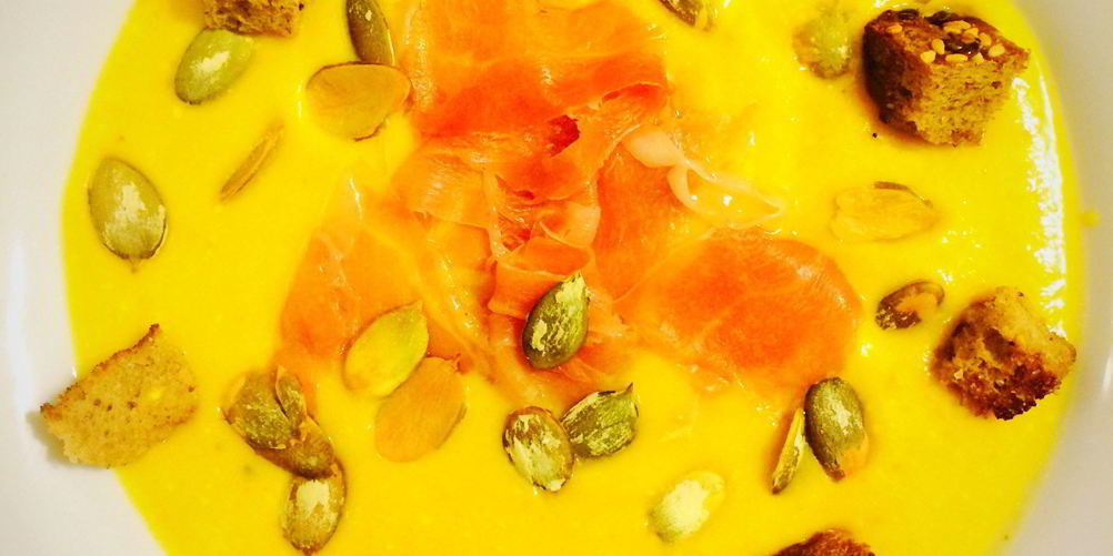 Рецепт тыквенный суп-пюре с прошутто