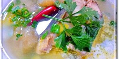 суп рыбный с галушками