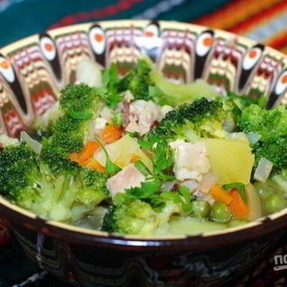 Суп с капустой брокколи