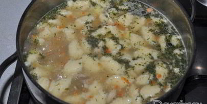 суп с клецками из кус-куса