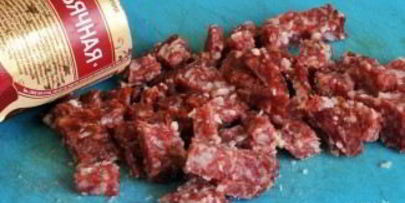 суп с колбасками