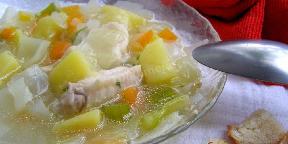 Рецепт суп с куриными крылышками