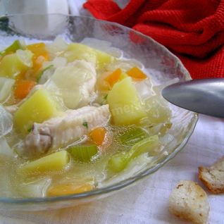 Суп с куриными крылышками