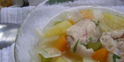 суп с куриными крылышками