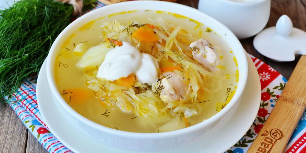 Рецепт суп с квашеной капустой и курицей