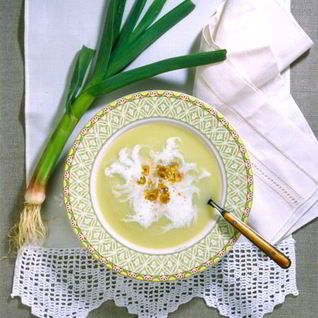 Суп с молодым чесноком