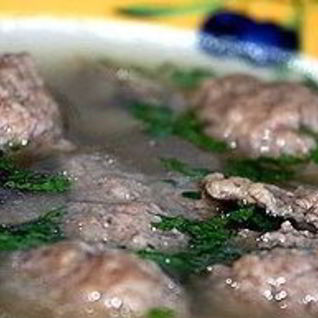 Суп с печеночными клецками