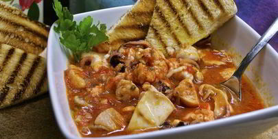 супчик из морепродуктов